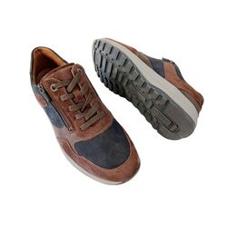 Waldlaufer Sneaker 662001 500 995 Bruin Blauw Wijdte K - 4099595777219