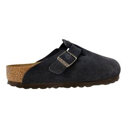Birkenstock Muil Boston 1030816 New Navy Blauw Suede Breed - 4067707516605