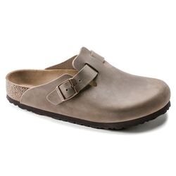 Birkenstock Slipper Boston 0960813 Tabacco Brown Nubuck Smal - 4040714854960