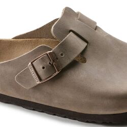 Birkenstock Slipper Boston 0960813 Tabacco Brown Nubuck Smal - 4040714854960