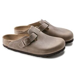 Birkenstock Slipper Boston 0960813 Tabacco Brown Nubuck Smal - 4040714854960