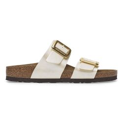 Birkenstock Slipper Sydney Cushion Buckle 1029492 Pearl White Smal - 4067707049325