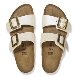 Birkenstock Slipper Sydney Cushion Buckle 1029492 Pearl White Smal - 4067707049325