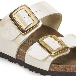 Birkenstock Slipper Sydney Cushion Buckle 1029492 Pearl White Smal - 4067707049325