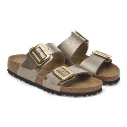 Birkenstock Slipper 1029372 Sydney  Cushion Buckle Graceful Taupe Smal - 4052001142612