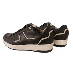 Durea Sneaker 6299 685 1804 Zwart Beige Wijdte H - 8721149270100