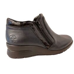 Rieker Korte Laars L4883-14 Blauw Combi - 4061811694075