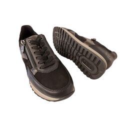 Rieker Sneaker 49010-00 Zwart Combi Verwisselbaar Voetbed - 4061811481637