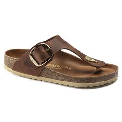 Birkenstock Slipper Gizeh Big Buckle 1018745 Cognac Breed - 4061416218928