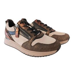 Gabor Sneaker 76.466.40 Bruin Beige Combi Wijdte H - 4068283048467