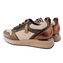 Gabor Sneaker 76.466.40 Bruin Beige Combi Wijdte H - 4068283048467