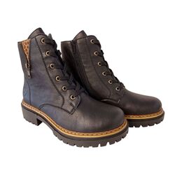 Rieker Veterboot 72617-00 Zwart - 4061811657742