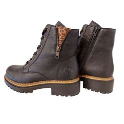 Rieker Veterboot 72617-00 Zwart - 4061811657742