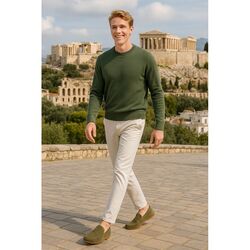 Adventure Instapper Palermo Groen Nubuck Leer High Soft Insole - 8951005743046