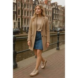 Gabor Sneaker 76.475.62 Latte Taupe Beige Combi Wijdte G - 4068283476529