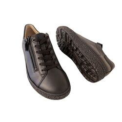 Hartjes Sneaker 162.1402/99 01.00 Zwart Zacht Glad Leer Wijdte H - 9010579115235