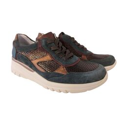 Waldlaufer Sneaker 927004 603 172 H Bruin Groen Combi - 4069134212211