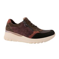 Waldlaufer Sneaker 927H02 700 336 Zwart Bruin Combi Wijdte H - 4069134212716
