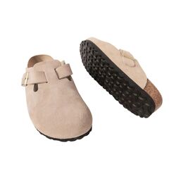 Birkenstock Slipper Boston 1030883 Sandcastle Beige Smal - 4067707537099