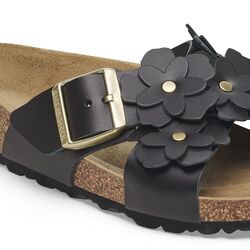 Birkenstock Slipper Siena Flower II Embellishment 1026734 Zwart Smal - 4066648094487