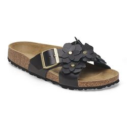 Birkenstock Slipper Siena Flower II Embellishment 1026734 Zwart Smal - 4066648094487