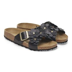 Birkenstock Slipper Siena Flower II Embellishment 1026734 Zwart Smal - 4066648094562