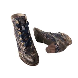 Laura Vita Veterboot Alcizeeo 01 SL886-1-BS2 Blauw Bruin Combi - 3666138848739