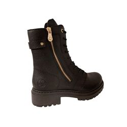 Rieker Veterboot 72640-00 Zwart Warm Gevoerd - 4061811565580