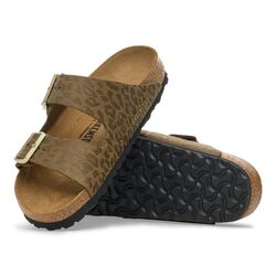 Birkenstock Slipper Arizona 1030586 SYN Leo Khaki Smal - 4067707422388