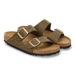 Birkenstock Slipper Arizona 1030586 SYN Leo Khaki Smal - 4067707422227