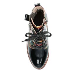 Laura Vita Korte Laars Marbreo 02 SL20-2D Vernis Zwart Lak - 3666138818954