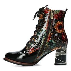 Laura Vita Korte Laars Marbreo 02 SL20-2D Vernis Zwart Lak - 3666138818954