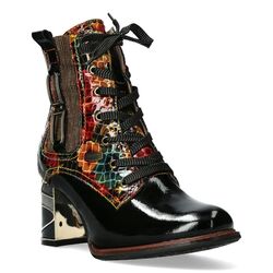 Laura Vita Korte Laars Marbreo 02 SL20-2D Vernis Zwart Lak - 3666138818954