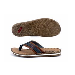 Rieker Slipper 21072-14 Blauw Cognac - 4059954654919