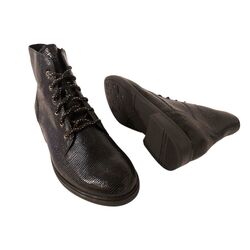Durea Veterboot 9832 835 1839 Zwart print wijdte H - 8721149377076