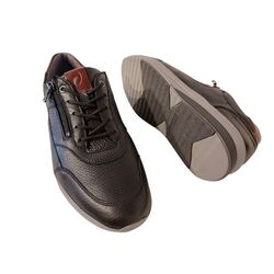 Waldlaufer Sneaker 654006 201 594 Zwart Cognac Wijdte K - 4099595970092