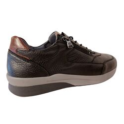 Waldlaufer Sneaker 654006 201 594 Zwart Cognac Wijdte K - 4099595970092