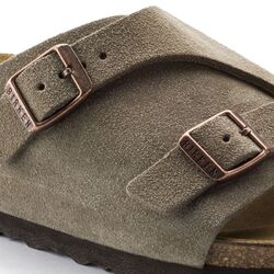 Birkenstock Slipper Zürich BS 050463 Taupe Suède Smal - 4013871014171