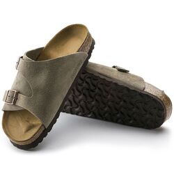 Birkenstock Slipper Zürich BS 050463 Taupe Suède Smal - 4013871014171