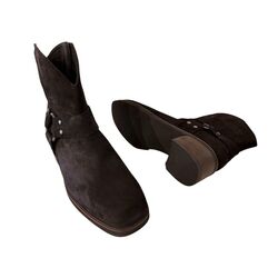 Durea Korte Laars 9820 825 1761 Zwart Suède Wijdte H - 8721149357726