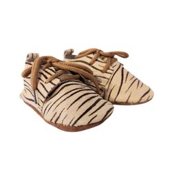 Healthy Shoes Paris Veterschoen Bruin Print - 8951005746924