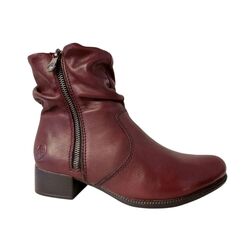 Rieker Korte Laars 78656-35 Rood Warm Gevoerd - 4061811457007