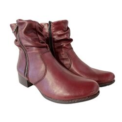 Rieker Korte Laars 78656-35 Rood Warm Gevoerd - 4061811456987