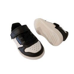 Skechers Klittenbandschoen 405638N BKW Quick Street Zwart Wit - 198376094898