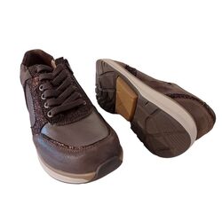 Xsensible Stretchwalker Sneaker Georgia 30151.3.307 GX Donkerbruin Combi - 8719051707364