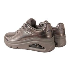 Skechers Sneaker 177768 PEW Uno Icon Lustrous Air Pewter Grijs Metallic - 198739676129