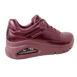 Skechers Sneaker 177768 WINE Uno Icon Lustrous Air Wine Paars Metallic - 198739676273