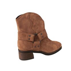 Durea Korte Laars 9820 825 1763 Bruciato Cognac Suede Wijdte H - 8721149308278