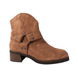 Durea Korte Laars 9820 825 1763 Bruciato Cognac Suede Wijdte H - 8721149308285