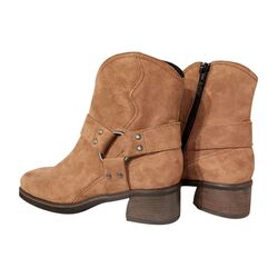 Durea Korte Laars 9820 825 1763 Bruciato Cognac Suede Wijdte H - 8721149308278